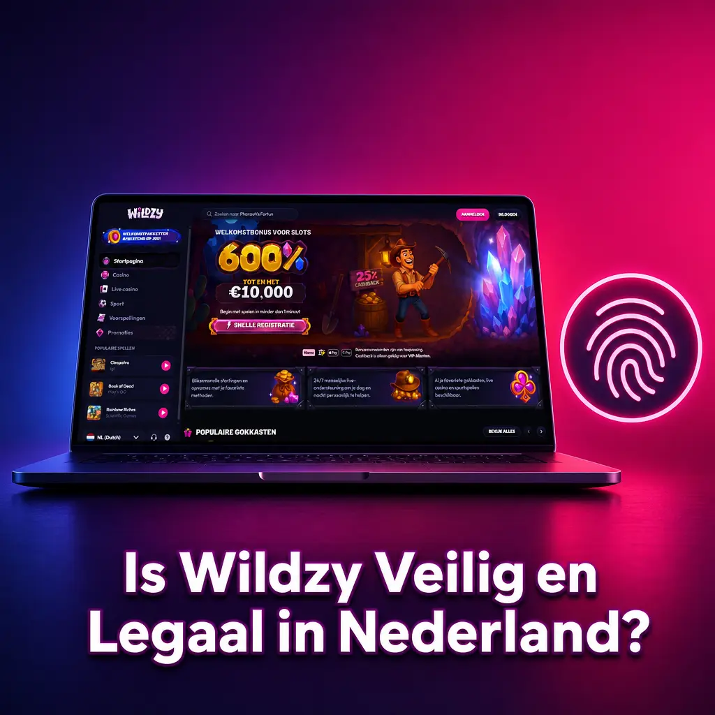Wildzy casino veilig en legaal in Nederland met SSL-encryptie en kansspellicentie voor Nederlandse spelers