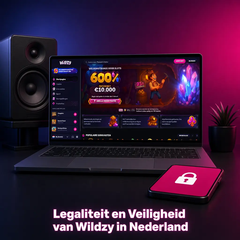 Wildzy casino licentie Curaçao Gaming Authority veiligheid SSL-encryptie Nederlandse spelers verantwoord gokken AVG