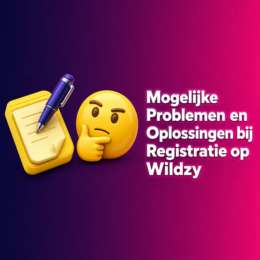 Overzicht van veelvoorkomende registratieproblemen en oplossingen bij Wildzy voor nieuwe gebruikers