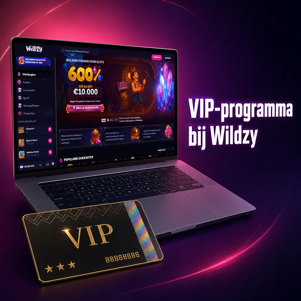 VIP-programma Wildzy: exclusieve voordelen van Bronze tot Diamond voor loyale spelers