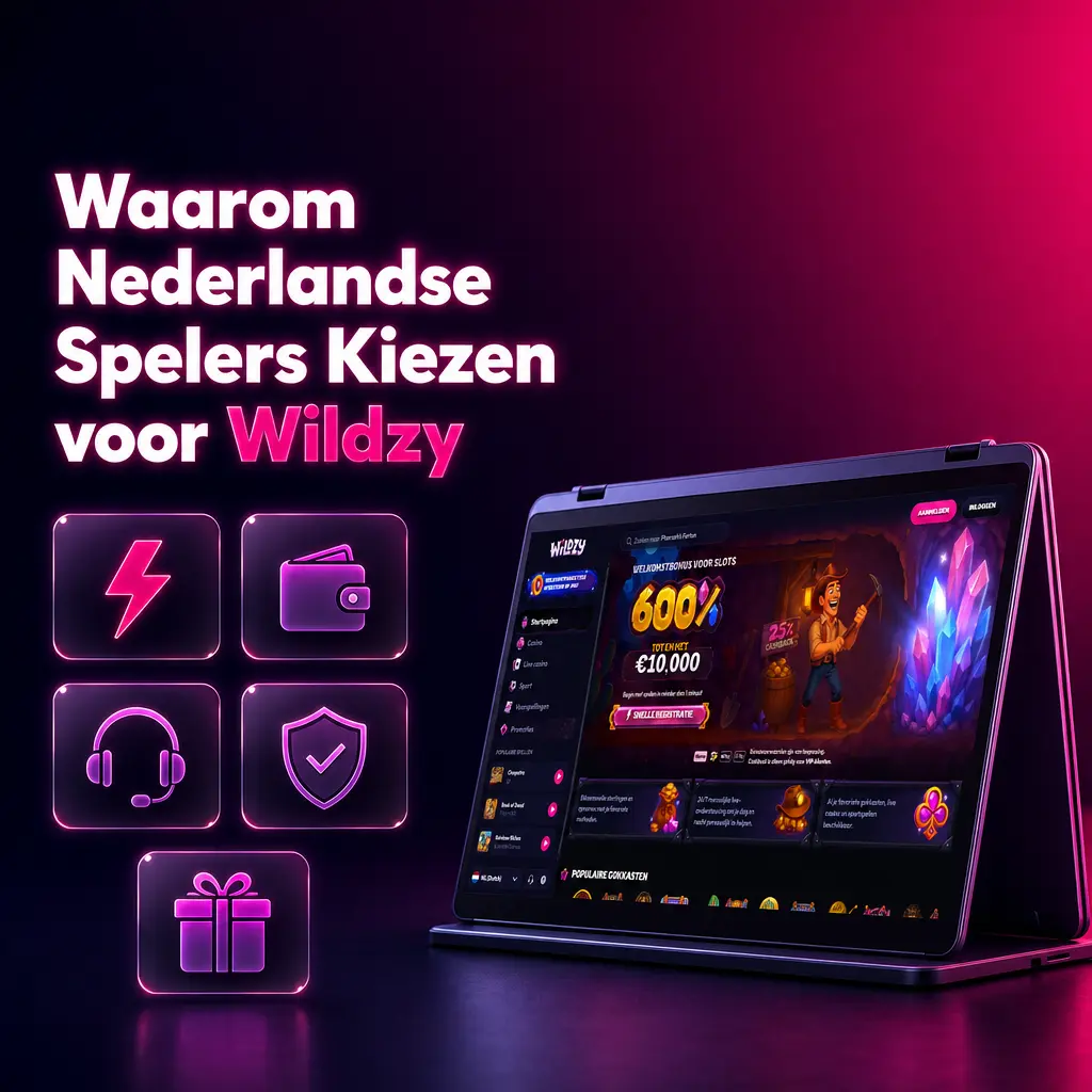 Wildzy casino voor Nederlandse spelers: Nederlandstalige interface, iDEAL betalingen en 7000+ spellen