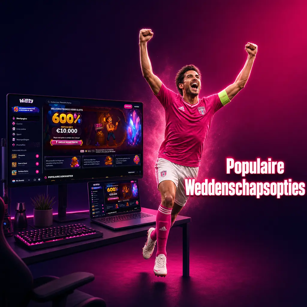 Populaire weddenschapsopties bij Wildzy: live, multi live en prematch inzetten voor Nederlandse spelers