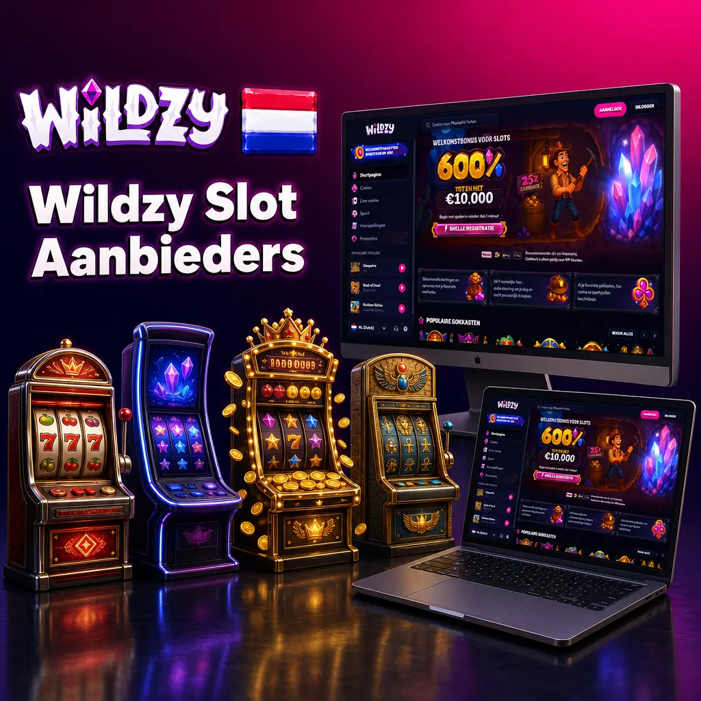 Wildzy samenwerking met 80+ gelicentieerde spelontwikkelaars zoals Pragmatic Play, NetEnt en Play'n GO